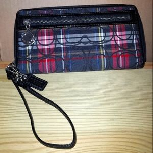 Coach Zip Around Wristlet Wallet
